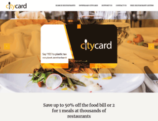 citycard.co.uk screenshot