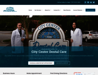 citycenterdentalcare.com screenshot