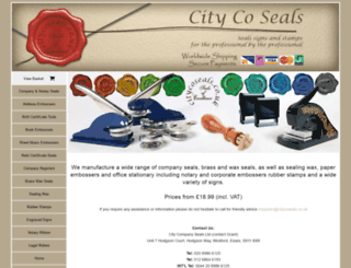 citycoseals.co.uk screenshot