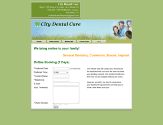 citydentalcare.com.au screenshot