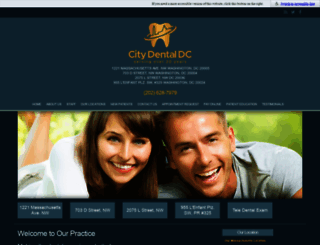 citydentaldc.com screenshot