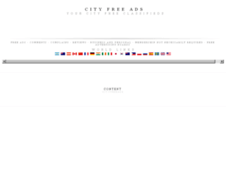 cityfreeads.com screenshot