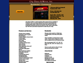 cityglassandmirror.com screenshot