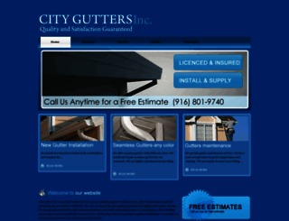 cityguttersinc.com screenshot