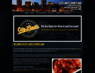 citylimitssportsbar.com screenshot