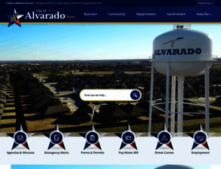 cityofalvarado.org screenshot