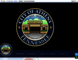 cityofathenstn.com screenshot