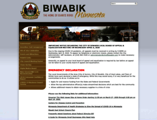 cityofbiwabik.com screenshot