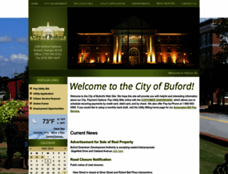 cityofbuford.com screenshot