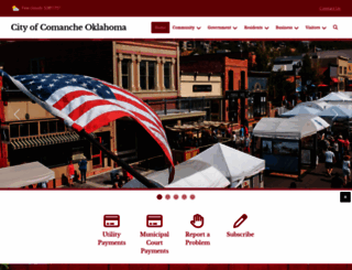 cityofcomanche.com screenshot