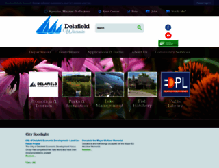 cityofdelafield.com screenshot