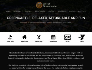 cityofgreencastle.com screenshot