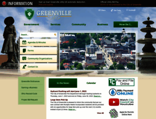 cityofgreenville.org screenshot