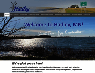 cityofhadley.com screenshot
