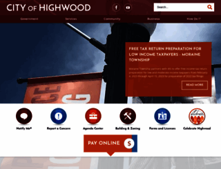 cityofhighwood.net screenshot
