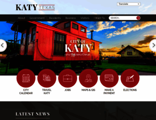 cityofkaty.com screenshot
