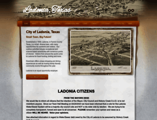cityofladonia.com screenshot