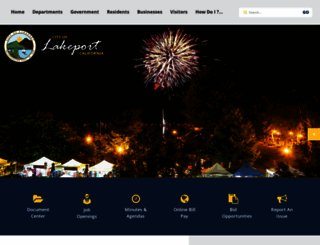 cityoflakeport.com screenshot