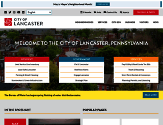 cityoflancasterpa.com screenshot