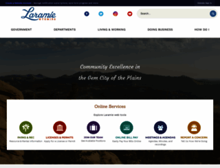 cityoflaramie.com screenshot