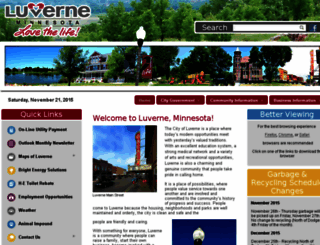 cityofluverne.org screenshot