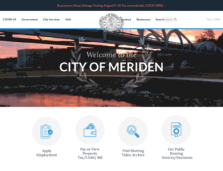 cityofmeriden.org screenshot