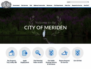 cityofmeriden.org screenshot