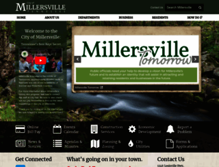 cityofmillersville.com screenshot