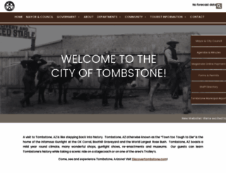 cityoftombstone.com screenshot