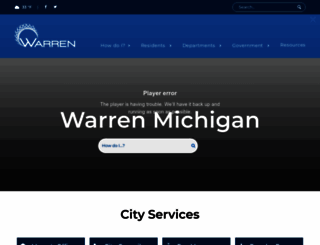 cityofwarren.org screenshot