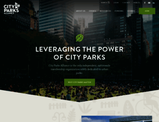 cityparksalliance.org screenshot