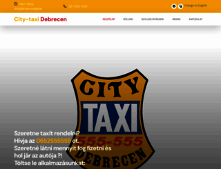 citytaxidebrecen.hu screenshot