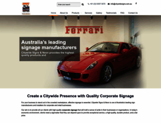 citywidesigns.com.au screenshot