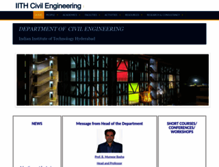 civil.iith.ac.in screenshot
