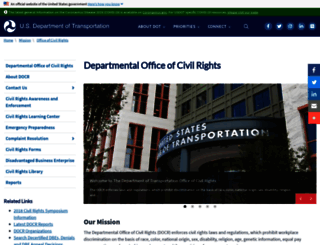civilrights.dot.gov screenshot