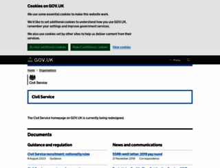 civilservice.gov.uk screenshot