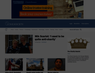 civilsociety.co.uk screenshot