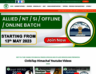 civilstaphimachal.com screenshot
