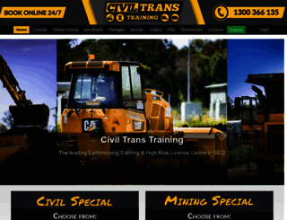 civiltranstraining.com.au screenshot