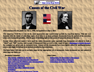civilwarcauses.org screenshot