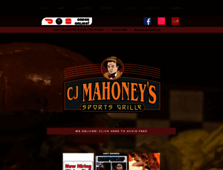 cjmahoneys.com screenshot