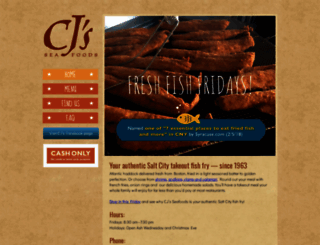 cjsseafoods.com screenshot