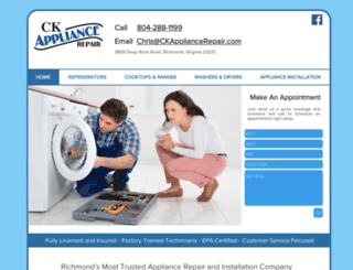 ckappliancerepair.com screenshot