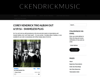 ckendrickmusic.wordpress.com screenshot