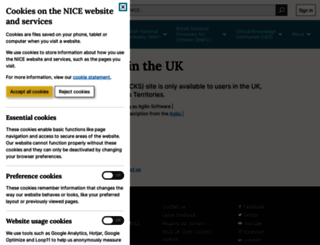 cks.nice.org.uk screenshot