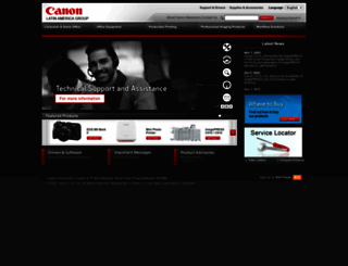 cla.canon.com screenshot