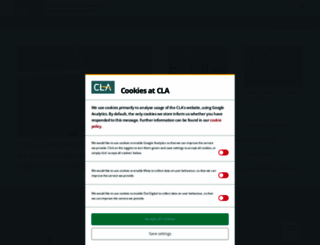 cla.org.uk screenshot