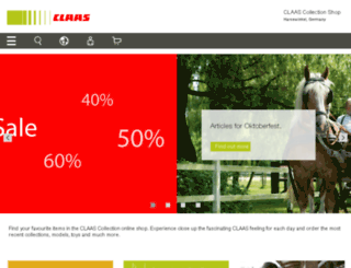 claas-shop.com screenshot