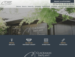clackamasoralsurgery.com screenshot