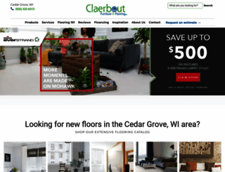 claerboutfurniture-flooring.com screenshot